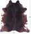 Dark Brown Natural Cowhide Rug - XX-Large 7' 9"H x 7' 0"W