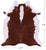 Brown & White Natural Cowhide Rug - XX-Large 7' 5"H x 6' 7"W
