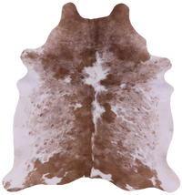Thumbnail for Brown Salt & Pepper Natural Cowhide Rug - X-Large 7' 0
