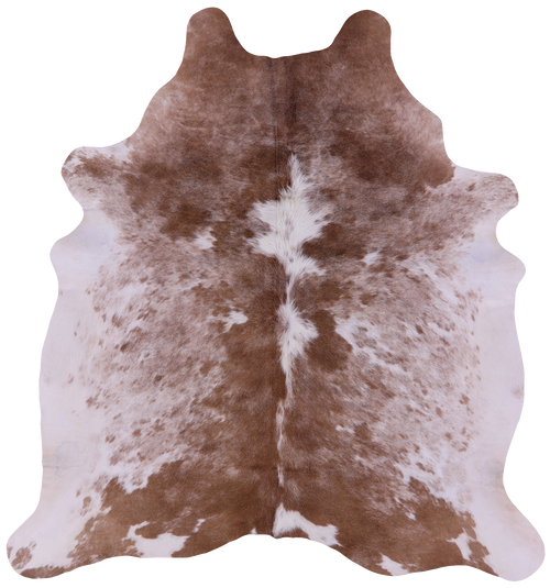 Brown Salt & Pepper Natural Cowhide Rug - X-Large 7' 0