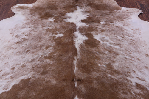 Brown Salt & Pepper Natural Cowhide Rug - X-Large 7' 0