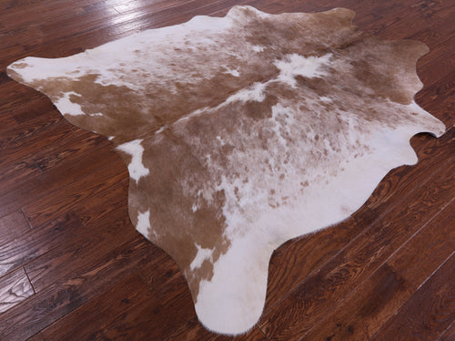 Brown Salt & Pepper Natural Cowhide Rug - X-Large 7' 0