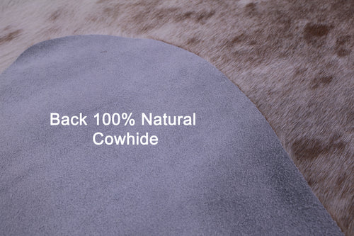 Brown Salt & Pepper Natural Cowhide Rug - X-Large 7' 0