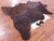 Dark Brindle Natural Cowhide Rug - X-Large 7' 2"H x 6' 10"W