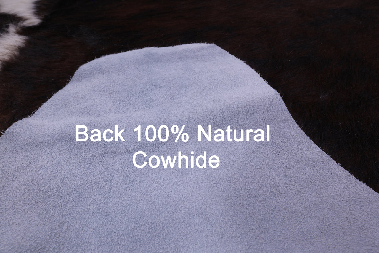 Dark Brindle Natural Cowhide Rug - X-Large 7' 2"H x 6' 10"W