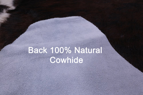 Dark Brindle Natural Cowhide Rug - X-Large 7' 2