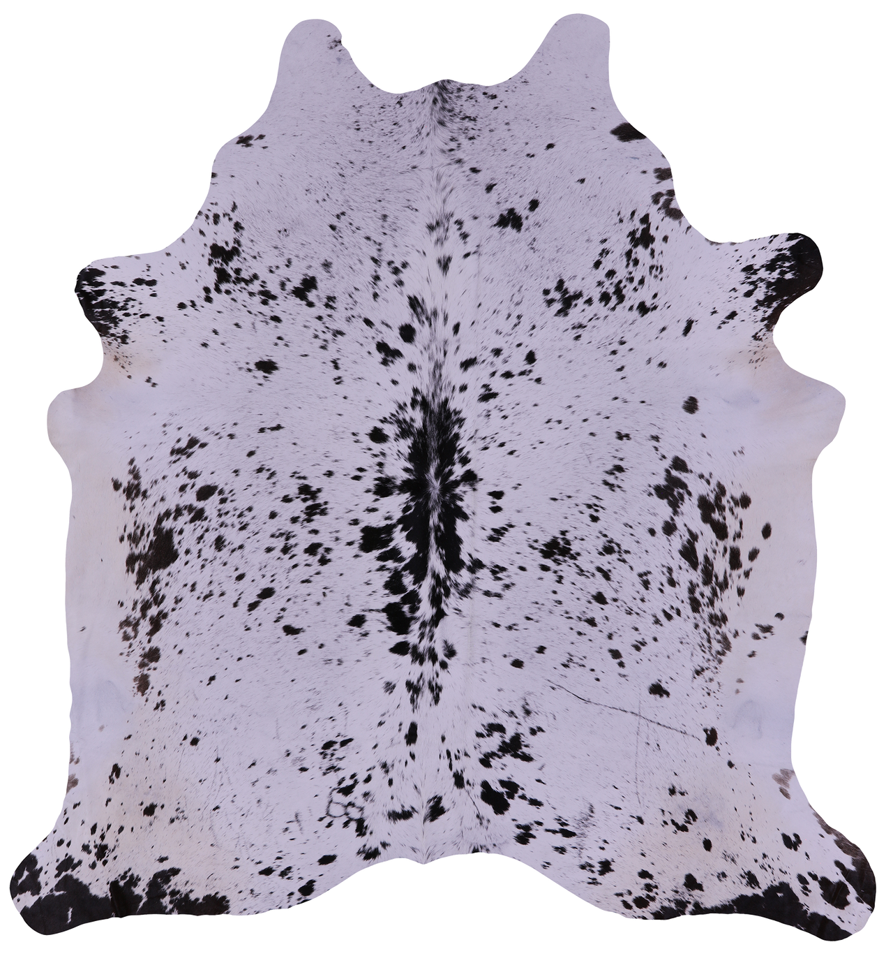 Brown Salt & Pepper Natural Cowhide Rug - XX-Large 7' 8"H x 7' 1"W