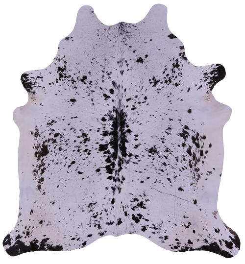 Brown Salt & Pepper Natural Cowhide Rug - XX-Large 7' 8
