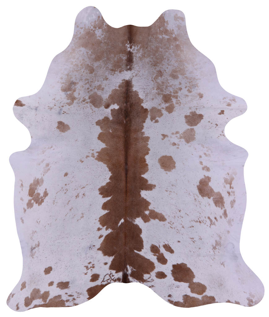 Brown Salt & Pepper Natural Cowhide Rug - X-Large 7' 0"H x 5' 10"W