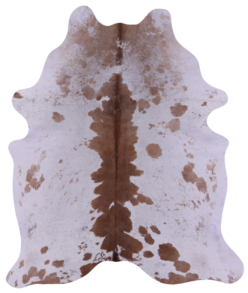 Brown Salt & Pepper Natural Cowhide Rug - X-Large 7' 0"H x 5' 10"W