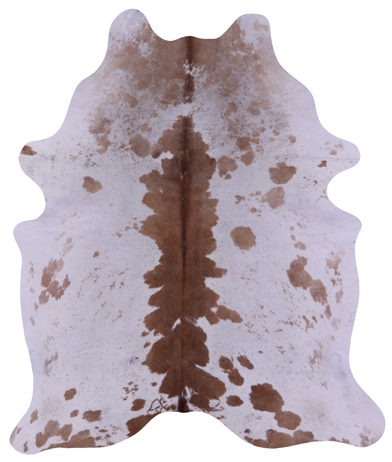Brown Salt & Pepper Natural Cowhide Rug - X-Large 7' 0"H x 5' 10"W