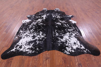 Thumbnail for Black Salt & Pepper Natural Cowhide Rug - XX-Large 8' 0