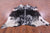 Black Salt & Pepper Natural Cowhide Rug - XX-Large 7' 8"H x 7' 2"W