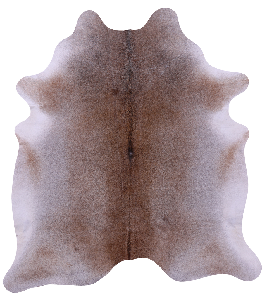 Light Brown Natural Cowhide Rug - X-Large 7' 0"H x 6' 6"W