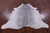 Grey & White Natural Cowhide Rug - X-Large 7' 1"H x 6' 1"W
