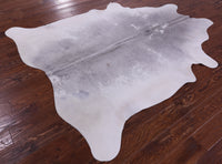 Thumbnail for Grey & White Natural Cowhide Rug - X-Large 7' 1