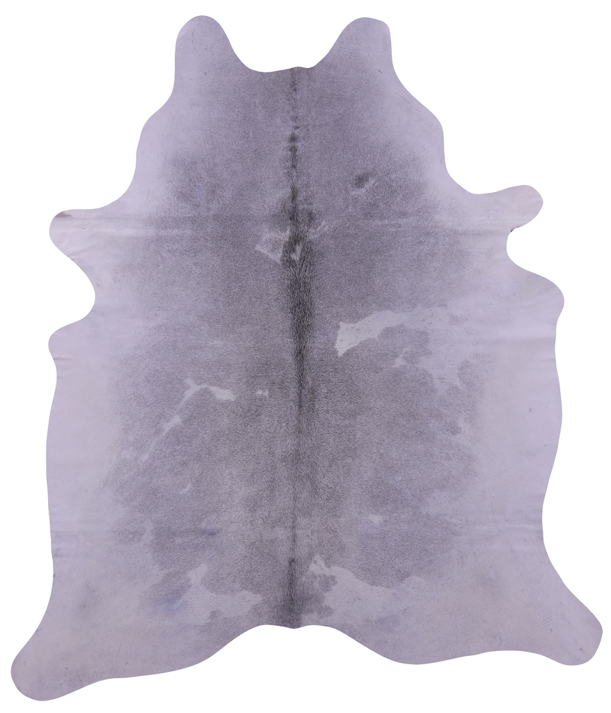 Grey & White Natural Cowhide Rug - XX-Large 7' 8"H x 6' 8"W