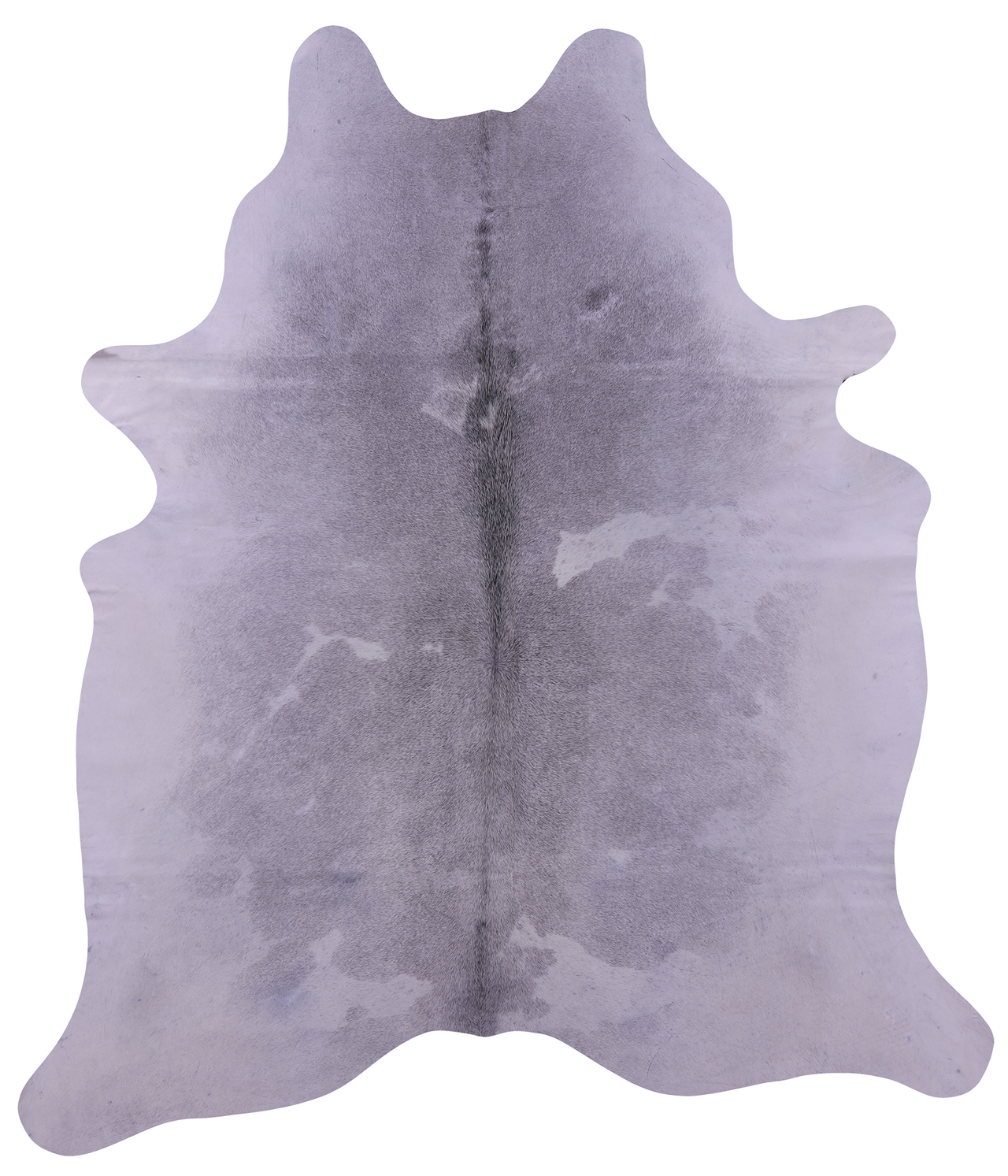 Grey & White Natural Cowhide Rug - XX-Large 7' 8"H x 6' 8"W
