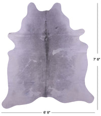 Thumbnail for Grey & White Natural Cowhide Rug - XX-Large 7' 8