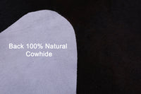Thumbnail for Dark Brown Natural Cowhide Rug - X-Large 7' 3