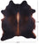 Dark Brown Natural Cowhide Rug - X-Large 7' 3"H x 6' 4"W