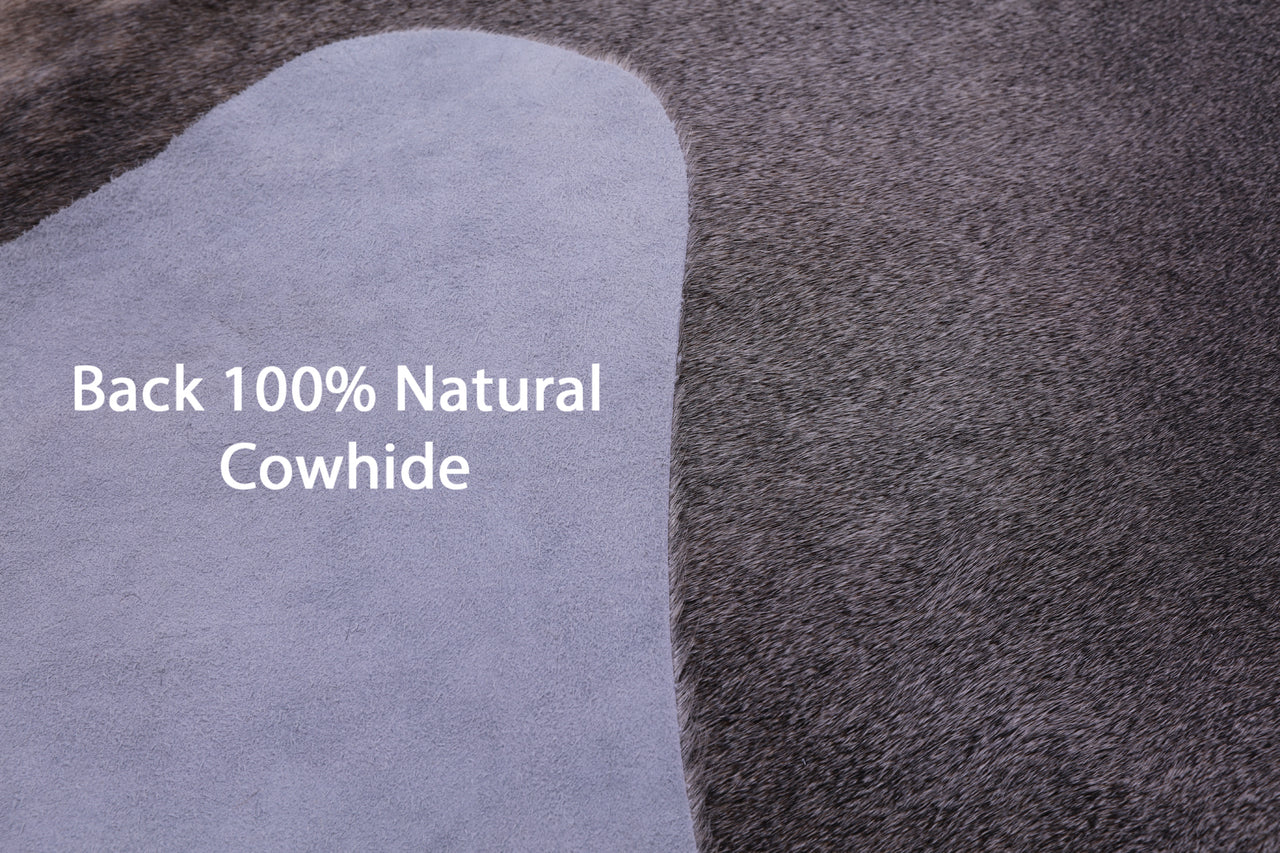 Grey Natural Cowhide Rug - XX-Large 7' 7"H x 6' 9"W