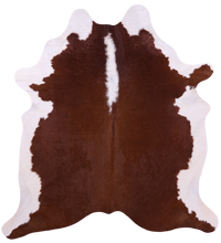 Thumbnail for Brown & White Natural Cowhide Rug - X-Large 7' 2