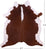 Brown & White Natural Cowhide Rug - X-Large 7' 2"H x 6' 7"W