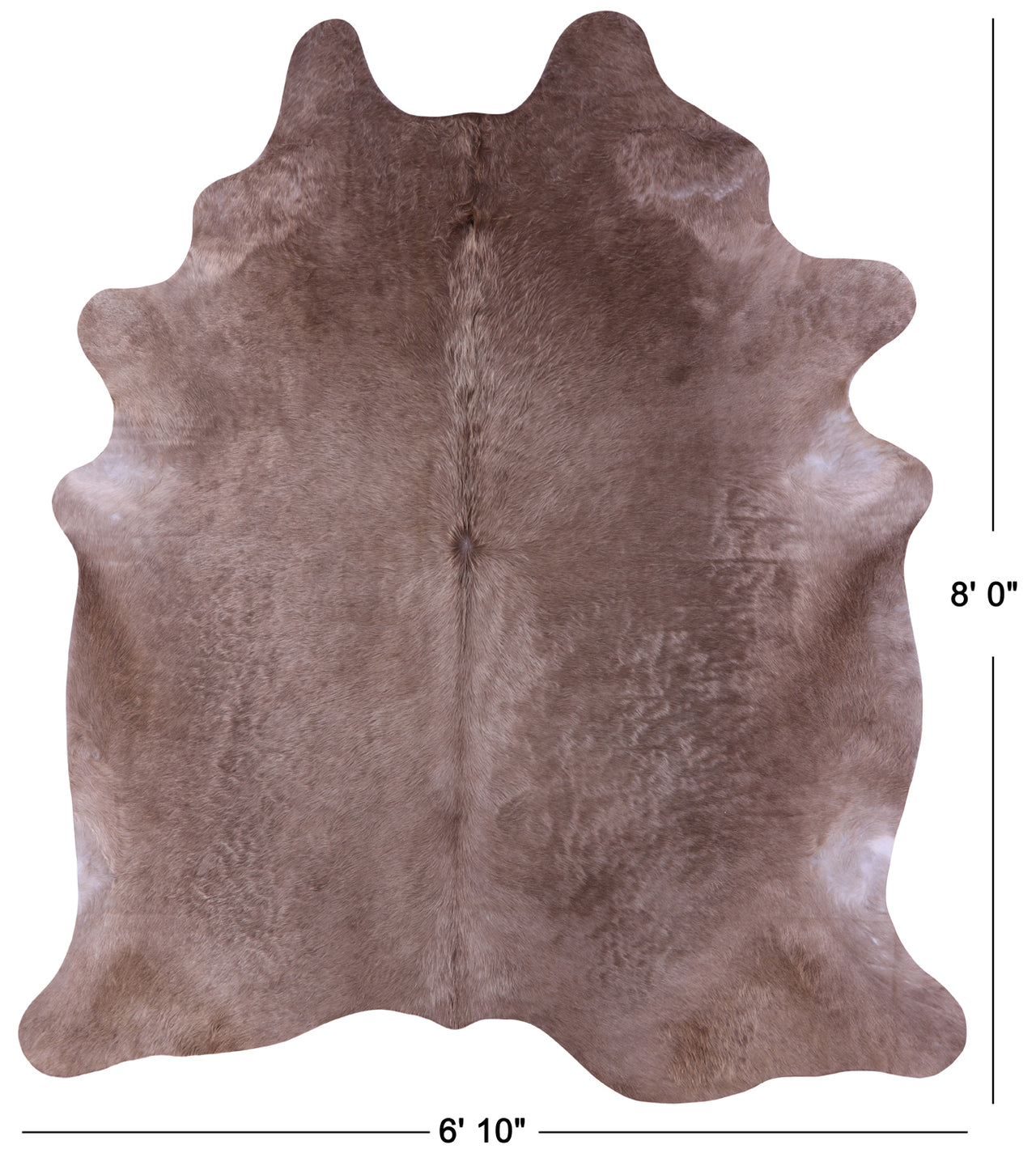 Champagne Natural Cowhide Rug - XX-Large 8' 0"H x 6' 10"W
