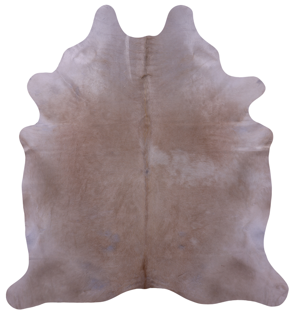 Beige Natural Cowhide Rug - XX-Large 8' 0"H x 7' 2"W