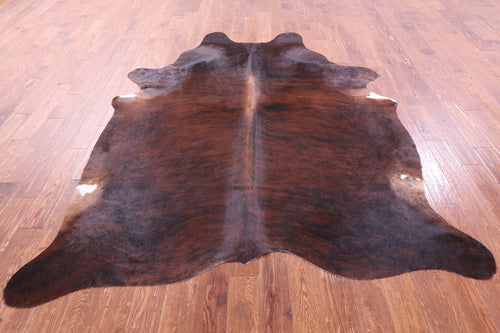 Dark Brindle Natural Cowhide Rug - XX-Large 8' 4
