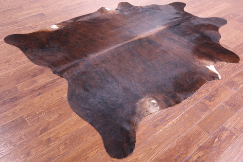 Dark Brindle Natural Cowhide Rug - XX-Large 8' 4