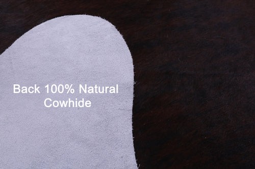 Dark Brindle Natural Cowhide Rug - XX-Large 8' 4