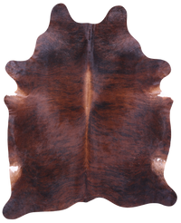 Thumbnail for Dark Brindle Natural Cowhide Rug - XX-Large 8' 4