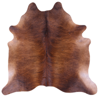 Thumbnail for Brindle Natural Brown Cowhide Rug - X-Large 7' 0