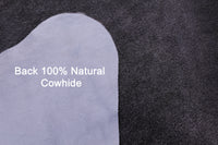 Thumbnail for Grey & White Natural Cowhide Rug - XX-Large 7' 6