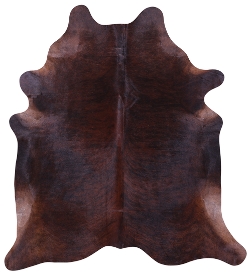 Dark Brindle Natural Cowhide Rug - XX-Large 7' 7