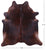 Dark Brindle Natural Cowhide Rug - XX-Large 7' 7"H x 7' 0"W