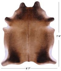 Thumbnail for Light Brown Natural Cowhide Rug - XX-Large 7' 9
