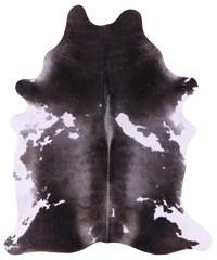 Thumbnail for Grey & White Natural Cowhide Rug - XX-Large 7' 9