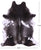Grey & White Natural Cowhide Rug - XX-Large 7' 9"H x 6' 5"W