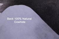 Thumbnail for Grey & White Natural Cowhide Rug - XX-Large 7' 9