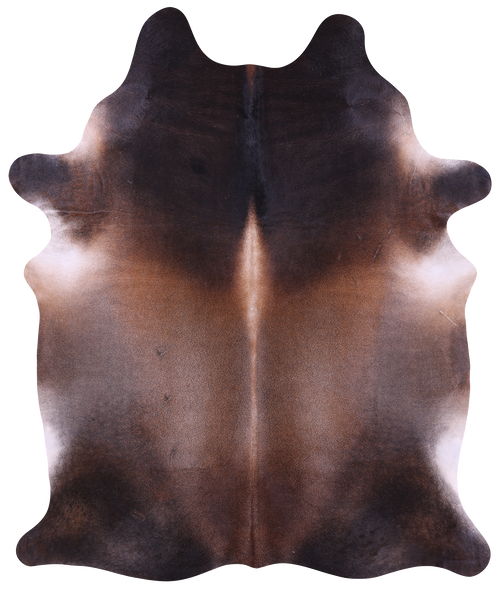 Dark Brown Natural Cowhide Rug - XX-Large 7' 10"H x 6' 5"W