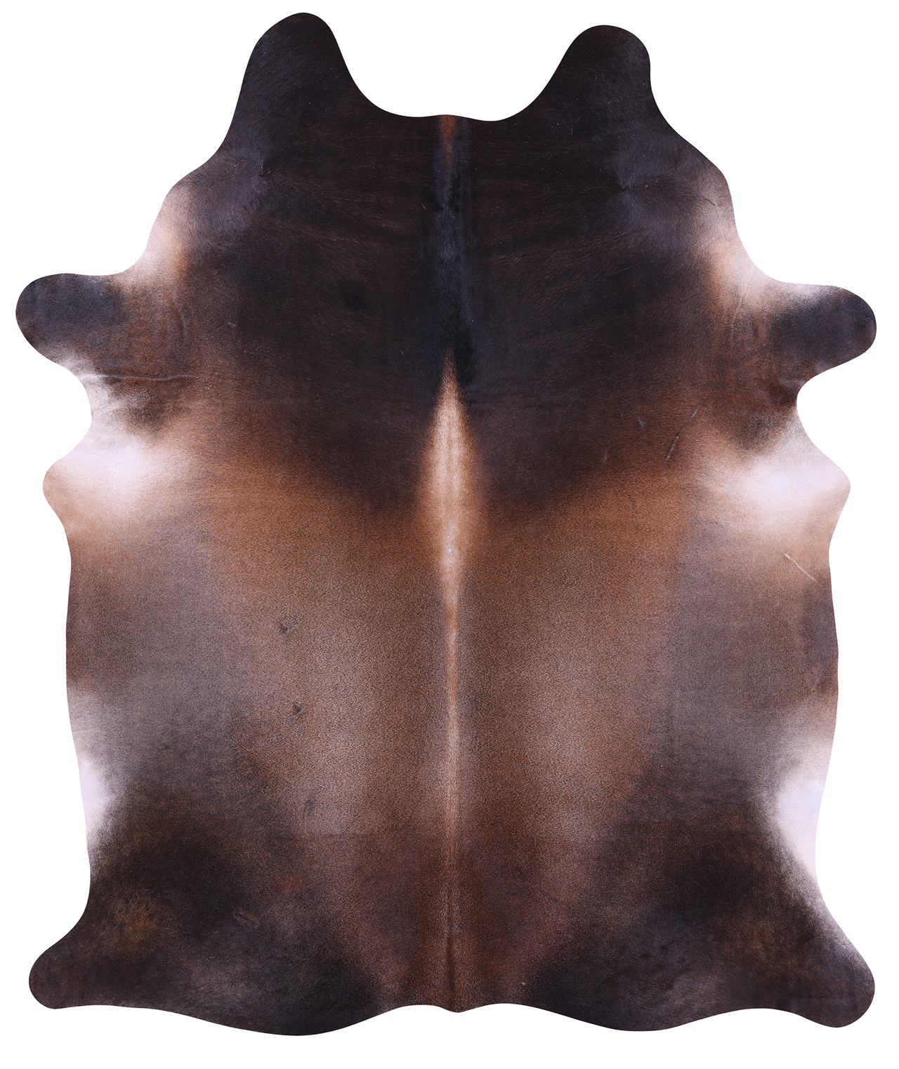 Dark Brown Natural Cowhide Rug - XX-Large 7' 10"H x 6' 5"W