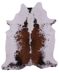 Thumbnail for Brown Salt & Pepper Natural Cowhide Rug - XX-Large 7' 5