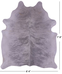Thumbnail for Grey Brindle Natural Cowhide Rug - XX-Large 7' 9