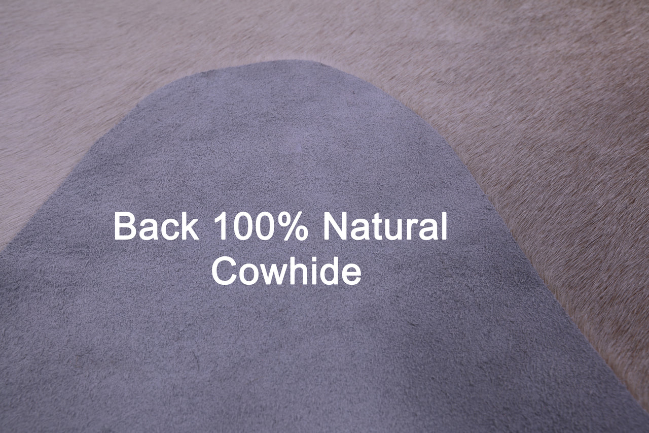 Beige Natural Cowhide Rug - XX-Large 7' 8"H x 6' 5"W
