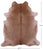 Light Brown Natural Cowhide Rug - X-Large 7' 1"H x 6' 1"W