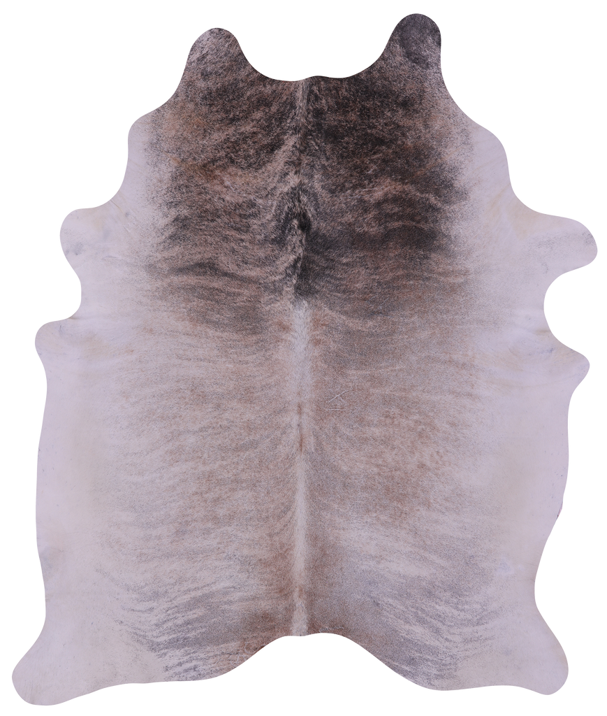 Grey Brindle Natural Cowhide Rug - XX-Large 7' 10"H x 6' 7"W