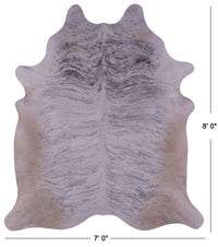 Thumbnail for Grey Brindle Natural Cowhide Rug - XX-Large 8' 0